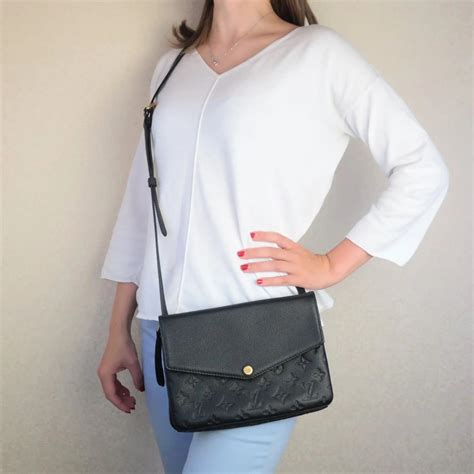 louis vuitton twice twinset empreinte noir